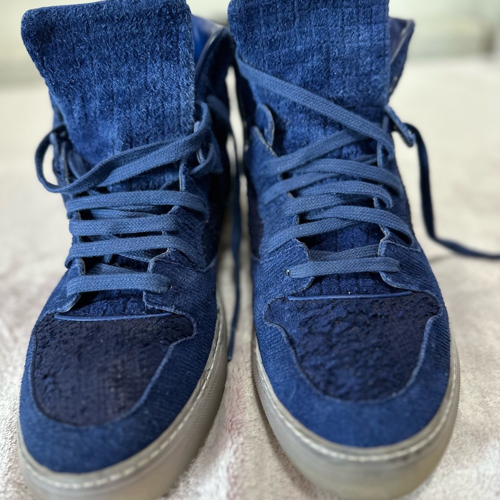 Balenciaga Blue High-Top Sneakers